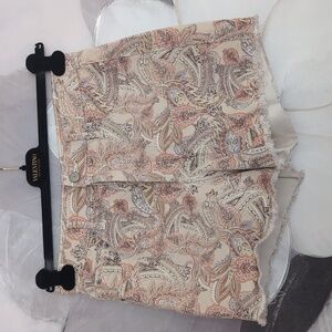 Jessica Simpson Paisley Infinate High Waist Button Fly Shorts Size 29 ❤️